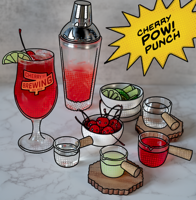 Cherry POW Punch Beer-tail Recipe